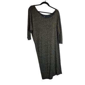 French Connection Asymmetric Bodycon Black Drape Dress